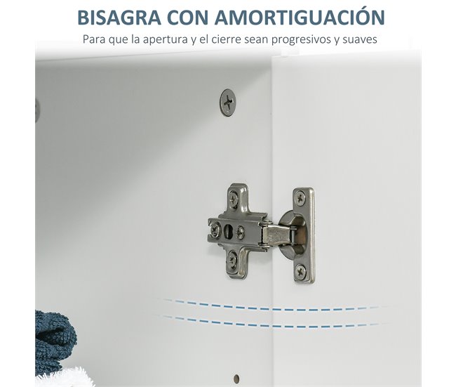 Armário de Casa de Banho MDF kleankin, casa - casa de banho 60 Branco