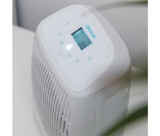 Cecotec Termoventilador com 2000 W, oscilação, ecrã, temporizador, 2 níveis de potência e 3 modos de funcionamento. Branco