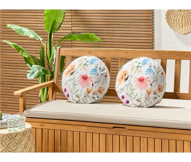 Beliani Cojín de jardín MONESI 40x40 Multicor