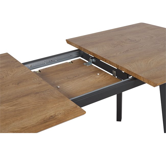 Beliani Mesa de jantar SALVADOR 90x160 Castanho
