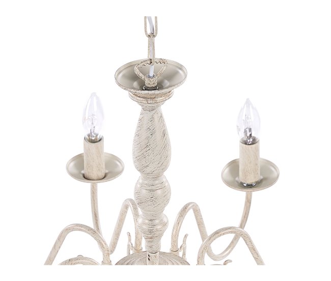 Beliani Lustre BRITHON Branco/ Bege