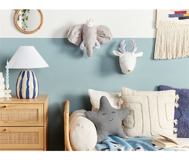 Beliani Decoração de parede TANTOR Branco/ Bege