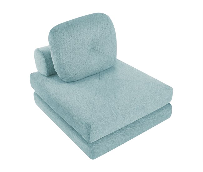 Beliani Sofá cama Poliéster OLDEN Verde