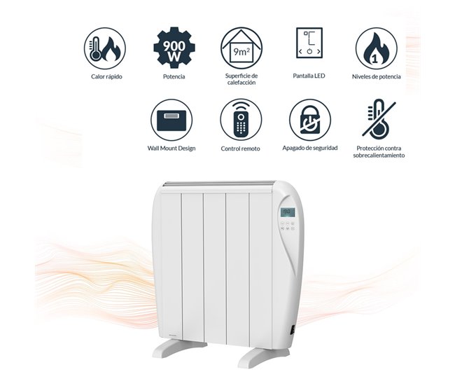 Infiniton HD-ET09 - Aquecedor térmico de 900 watts Branco/cinza