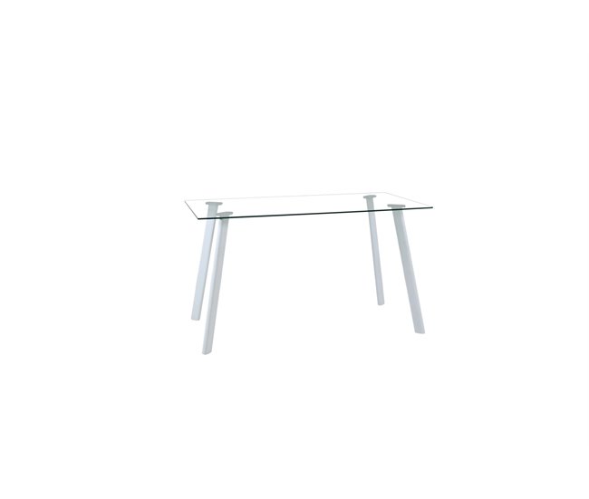 Conjunto de sala AMINA 1 mesa e 4 cadeiras Bege