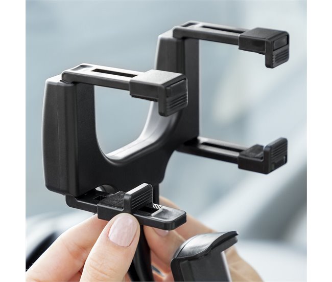 Suporte de Smartphone para o Espelho Retrovisor Preto