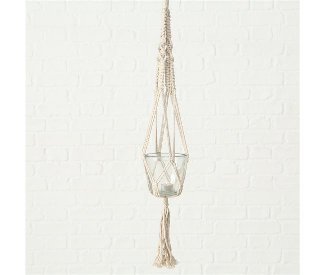 Vaso suspenso sortido MACRAMÉ da marca BOLTZE Branco