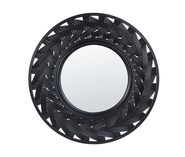 Beliani Espejo decorativo TIERGA Preto