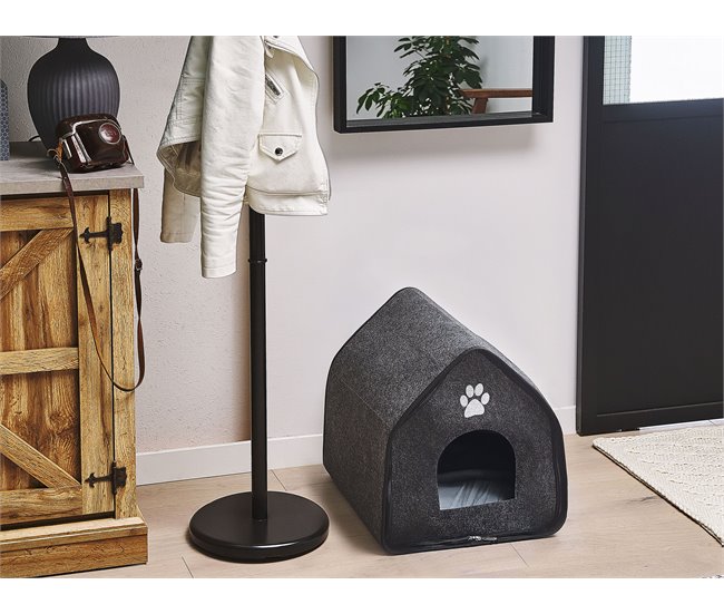 Beliani Cama para animais de estimação JANGI Cinza Escuro