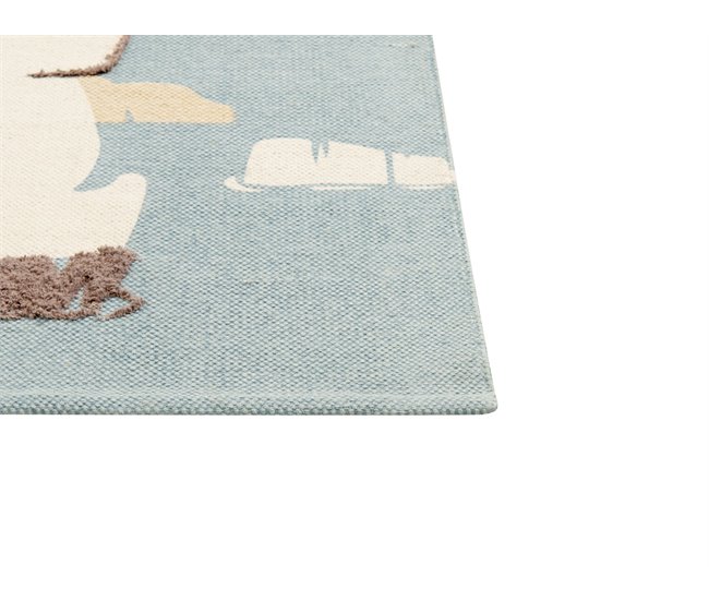 Beliani Tapetes para crianças BARUS Azul