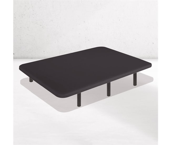 Base Estofada DreamNite Tecido 3D Antiderrapante, Inclui pernas metálicas 