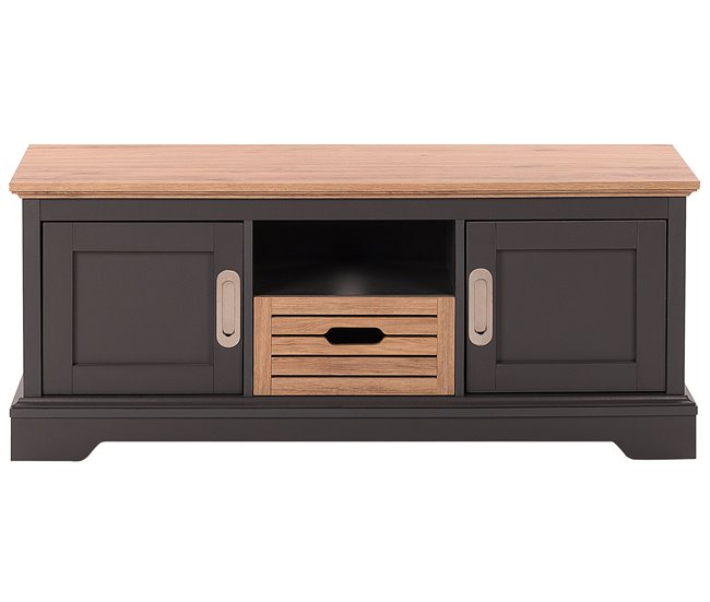 Beliani Mesa de TV GARET 120 Cinza Escuro