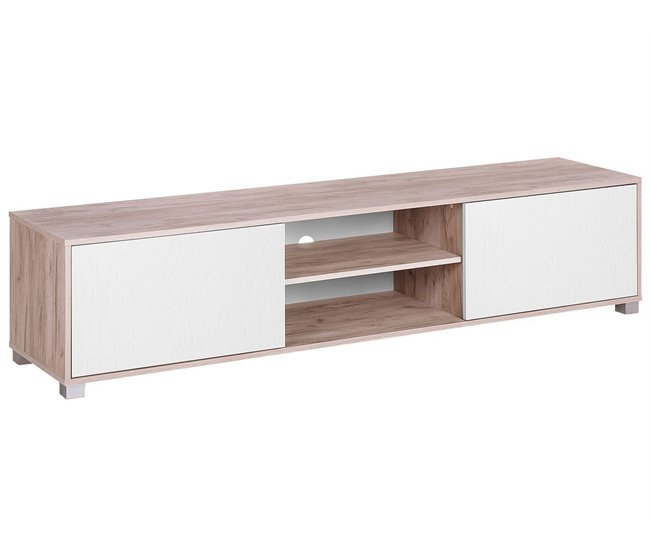 Beliani Mesa de TV LINCOLN Castanho