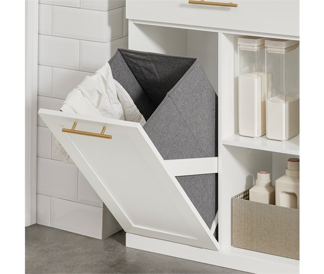 Armário de casa de banho BZR66-W SoBuy Branco