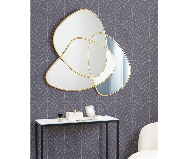 Beliani Espelho TAILLY 99x2 Dourado