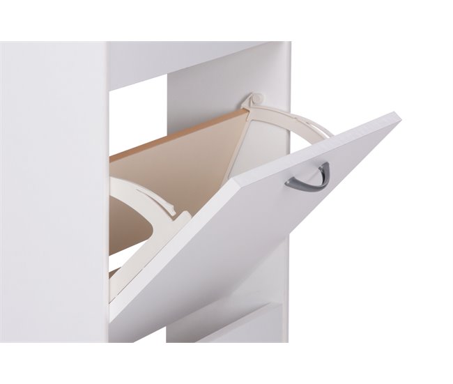 Sapateira DRESDE com 3 compartimentos cor branca Branco