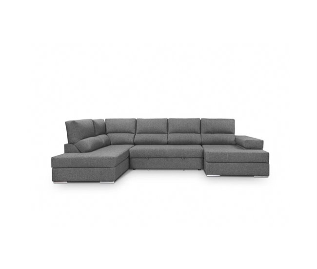 Sofá de canto com cama BARI Antracite