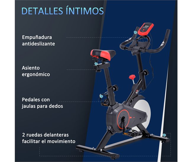 Bicicleta Estática Aço e ABS HOMCOM Multicor