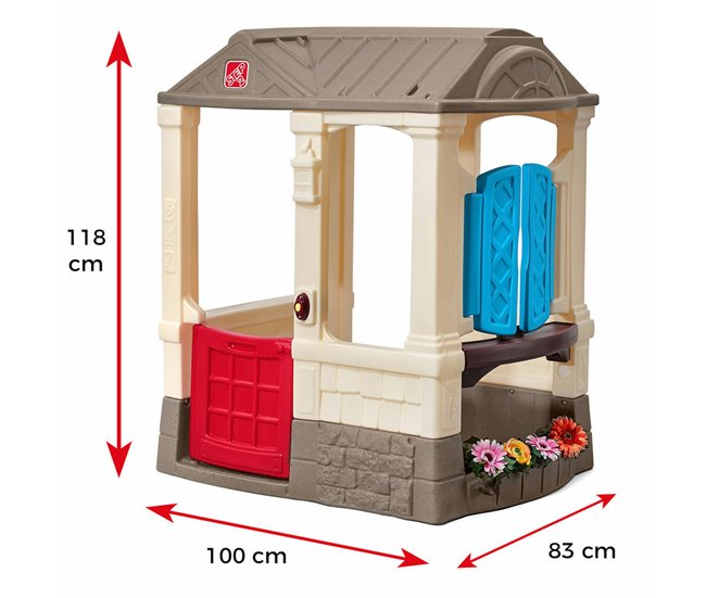 Casa Infantil de Brincar Courtyard Cottage Azul