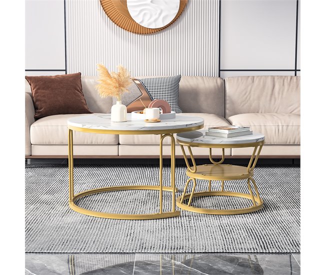Mesa de centro, mesa auxiliar, mesa auxiliar 70x70 Branco