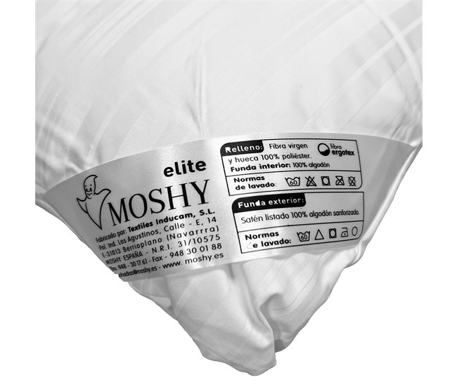 Elite Pillow Ergotex Fibra Dupla Capa 90x35 Branco