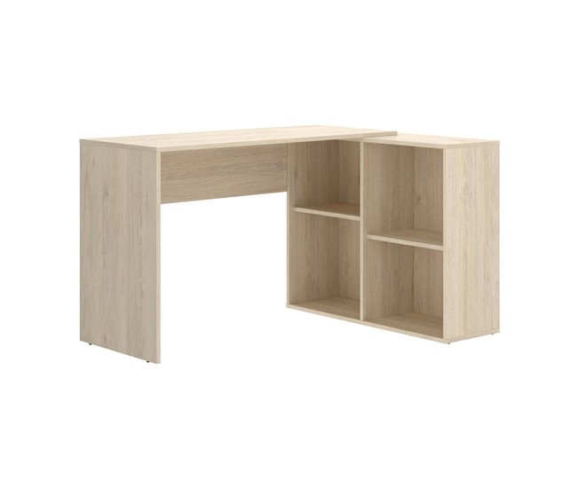 Mesa com efeito de madeira Castanho
