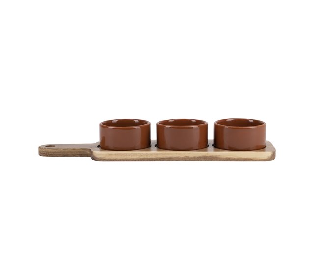 Schalenset Agros Castanho
