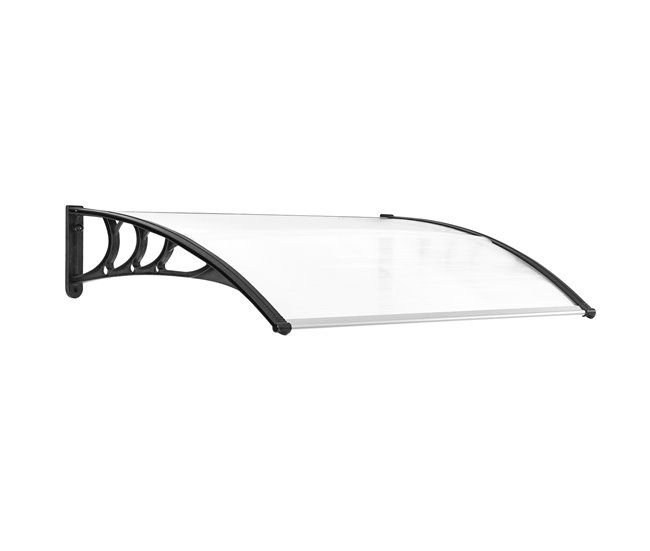Marquise de Proteção Liga de Alumínio, PP e PC Outsunny 100x75 Branco