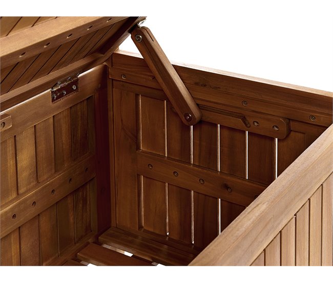 Beliani Banco Madera de acacia SOVANA 160x60 Vermelho