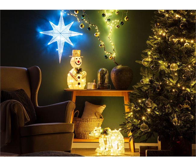 Beliani Decoração LED SIVULA Branco
