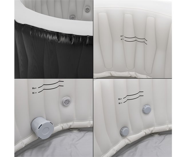 Banheira de hidromassagem insuflável Carbone 3 pessoas [pro.tec] Preto