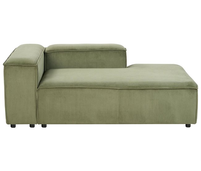 Beliani Chaise longue Bombazine ARDAL Verde