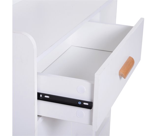 Armário Particle Board HOMCOM, casa - móveis de armazenamento 80 Branco