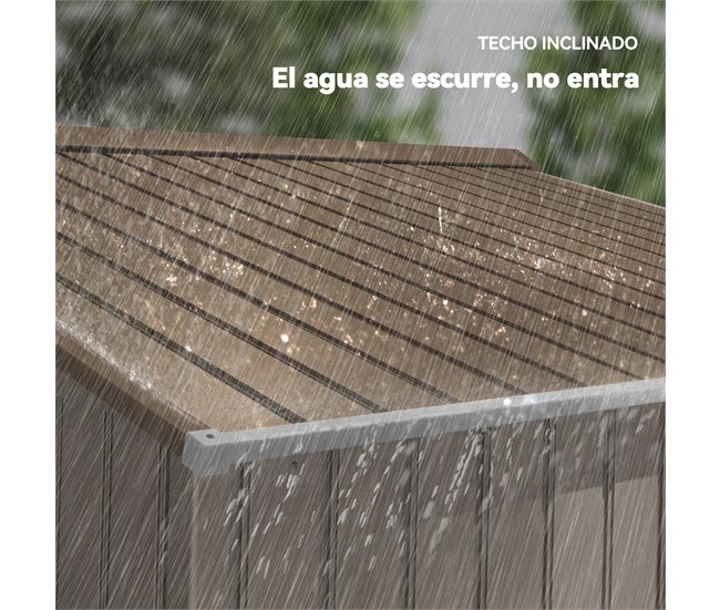 Abrigo de Armazenamento Aço Lacado e PP Outsunny Amarelo