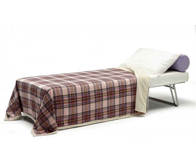 Pufe conversível em cama de solteiro Dabay 45x80 Azul Marino