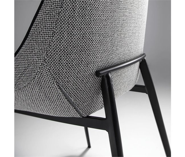 ANGEL CERDA Cadeira em tecido cinzento Cinza