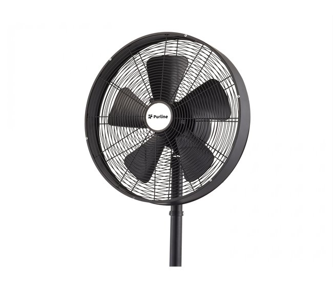 Exclusivo ventilador de tripé vintage Preto