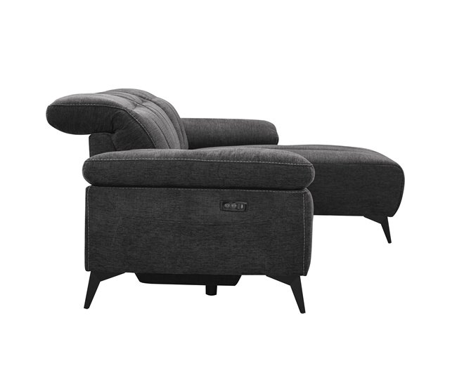 Chaise longue relax elétrico ANDY Cinza Escuro