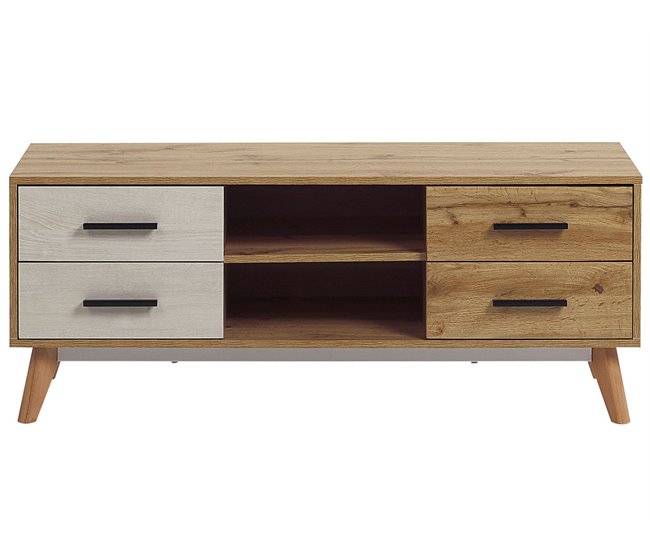 Beliani Mesa de TV FORESTER 120 Castanho
