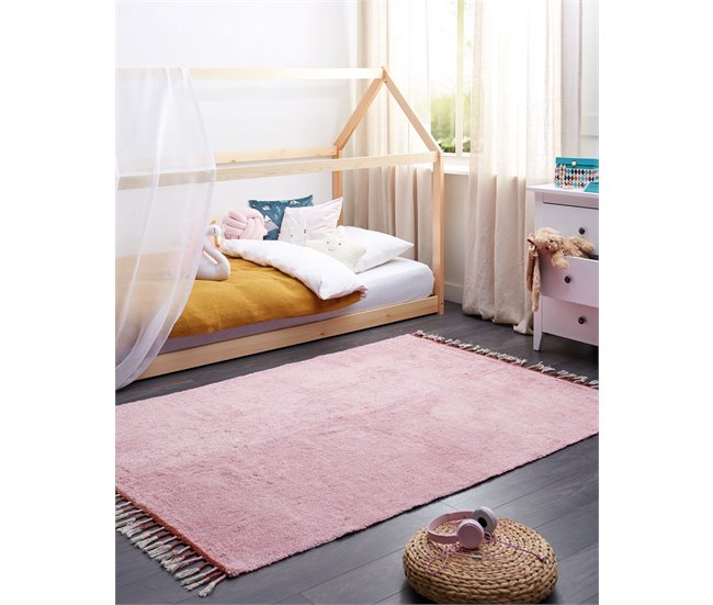 Beliani Pelos curtos CAPARLI 140x200 Rosa