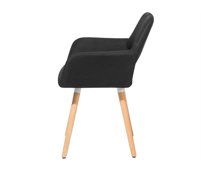 Beliani Silla de comedor CHICAGO Azul Marino