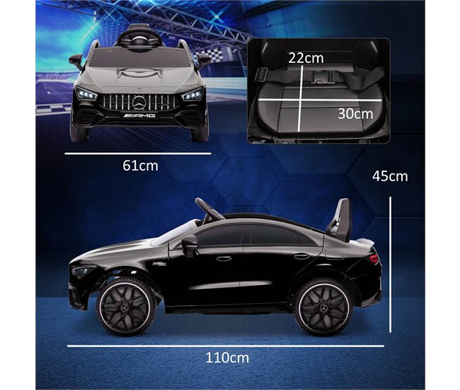 Carro Elétrico para Crianças Plástico e Metal AIYAPLAY Azul