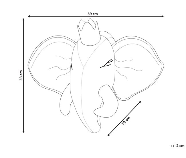 Beliani Decoração de parede TANTOR Branco/ Bege