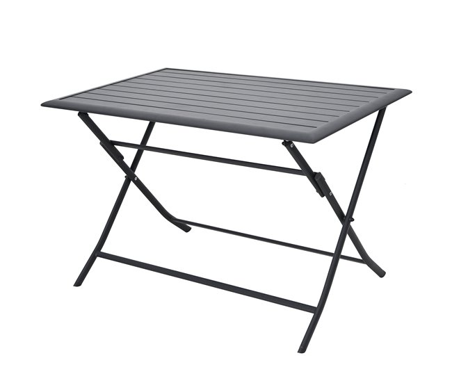 Mesa de jardim dobrável HANA cinzento escuro Cinza