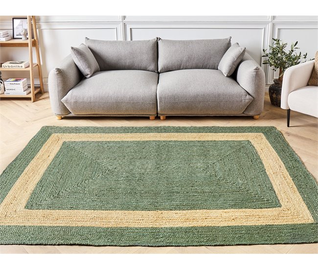 Beliani Entrelaçado KARAKUYU 160x230 Verde