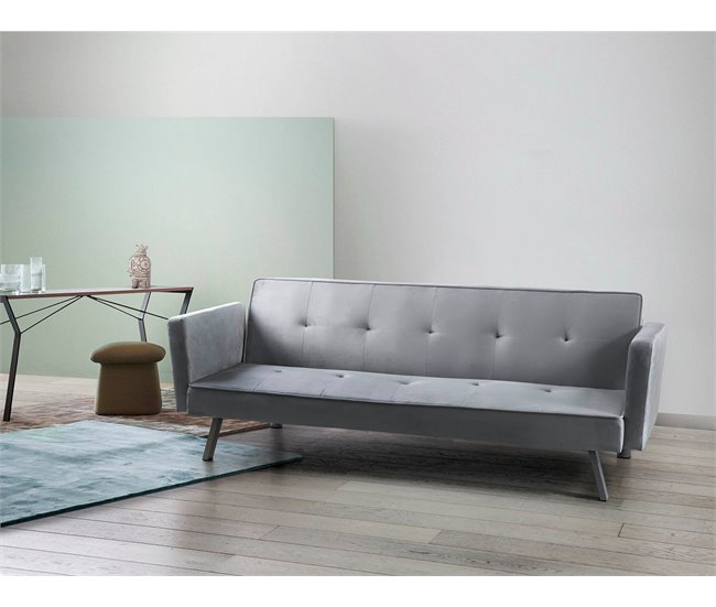 Sofá-cama Aveli Cinza Escuro