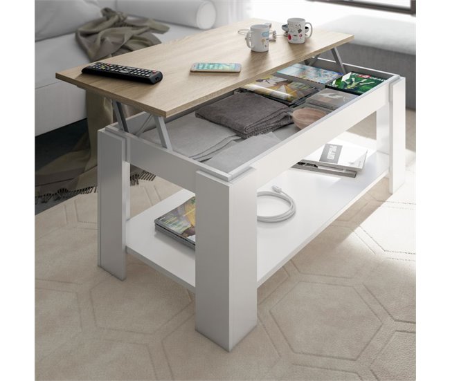 Mesa de centro elevatória Ambit 100x60 Carvalho