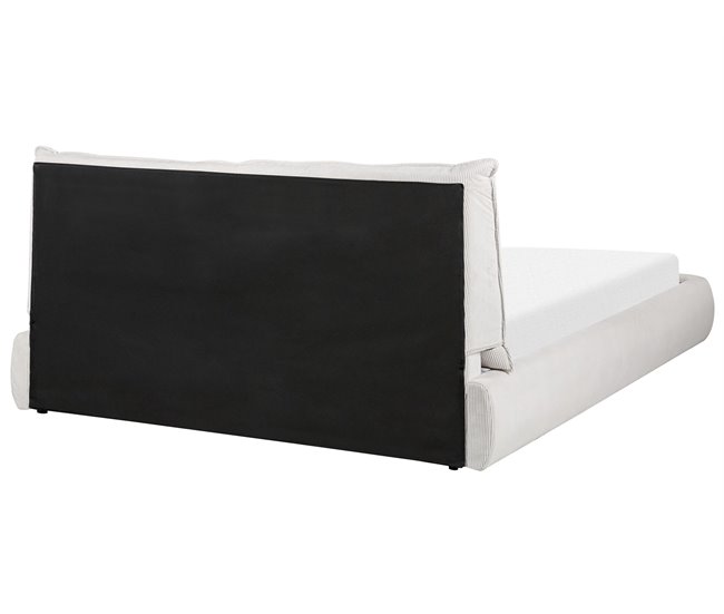 Beliani Cama de água Bombazine VINAY 176x233 Bege