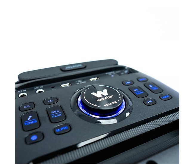 Altifalante Bluetooth portátil com microfone Rock'n'Roller ST Preto