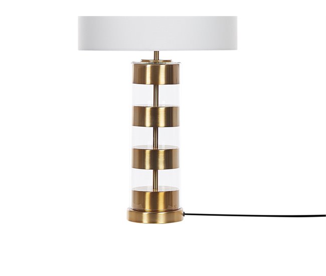 Beliani Candeeiro de mesa BEATTON Dourado